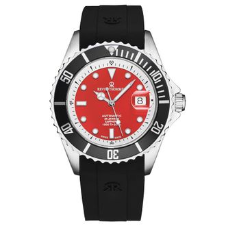Revue Thommen Diver Automatic Red Dial Mens Watch 17571.2338