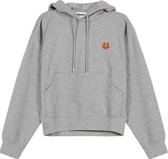 Kenzo (WMNS) KENZO FW20 Small Tiger Head Loose hooded Long Sleeves Hoodie Pearl Gray FA62SW7774MD-94