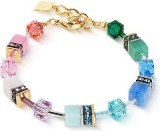 Coeur de Lion Geocube Iconic Precious Bracelet in Rainbow at Nordstrom, Size 8.5