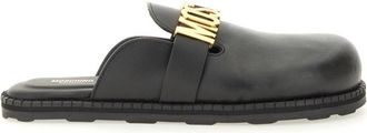 Moschino Sabot With Logo Lettering-Donna