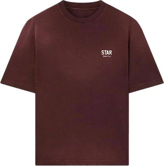 Golden Goose Star Relaxed Fit T-Shirt - Heren - T-shirts - Bruin - M - Tops