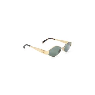 Celine Celine, Accessoires, Dames, Geel, ONE Size, Triomphe Metal 02 Zonnebril