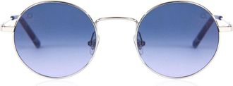 Etnia Barcelona Lapa Sun 19 SLBL Mens Sunglasses Silver Size 45