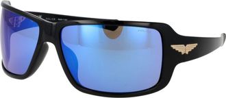 Police Black Plastic Mens Sunglasses