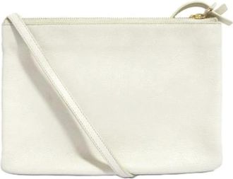 Celine Pre-owned Trio Leren Schoudertas - Dames - Vintage Schoudertas - Wit - ONE Size - Leer - Vintage
