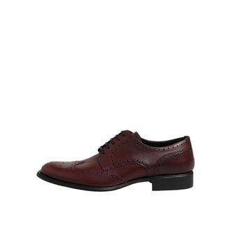 Dolce & Gabbana Bruin leren Oxford jurkschoenen - Heren - Nette schoenen - Bruin - 42 EU - Leer - Schoenen