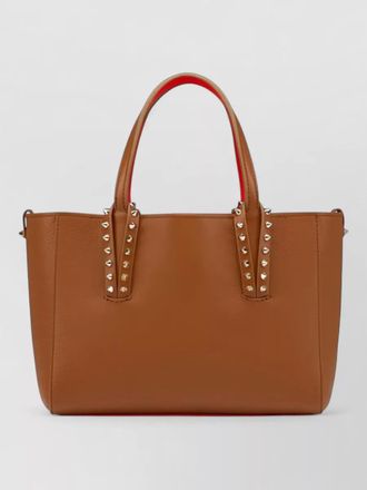 Christian Louboutin cabata mini leather tote bag straps