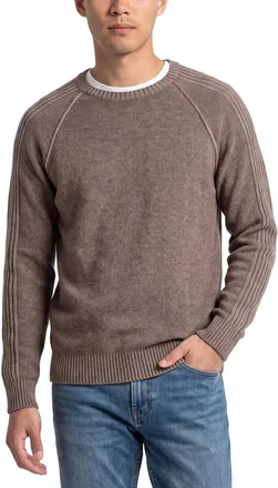 Raffi Reverse Wool & Cashmere-Blend Crewneck Sweater