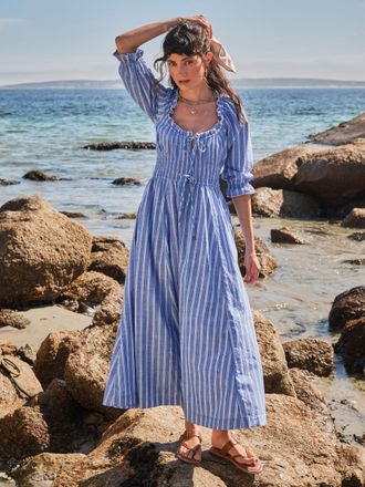 Fat Face FatFace Camille Blue Regular Dress