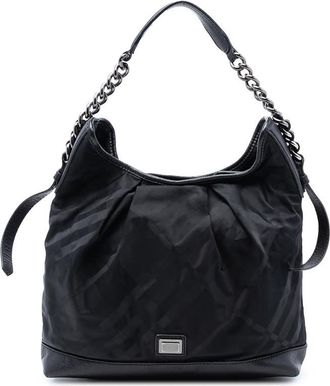 Burberry Pre-owned Burberry Tonal Check Nylon Shoulder Bag Ladies CNQINCHOQIN