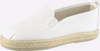 Casual Looks Slipper CASUAL LOOKS, Damen, Gr. 36, wei&szlig;, Textil, Schuhe Slipper