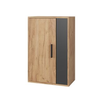Vicco Estanter&iacute;a De Pared Berno, Oro Power Roble/antracita, 50.1 X 78.4 Cm Con 2 Compartimentos Vicco