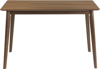 Miliboo Mesa De Comedor Rectangular De Madera Oscura Nogal L120 Cm Elion