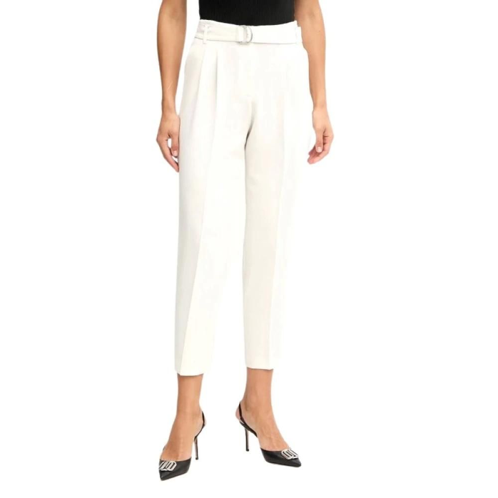 BOSS - Pantalon habillé en laine vierge à micro motif - Gris