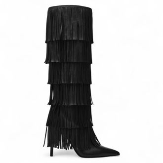 Steve Madden Schoenen, Dames, Zwart, 37 1/2 EU, Leer, Wanderlust Haklaars