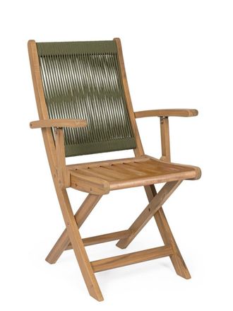 BIZZOTTO Conjunto de 2 sillas de madera verde