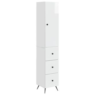 vidaXL Juego De Armarios 2 Uds. 34,5 X 34,5 X 90 Cm Blanco Brillante Vidaxl