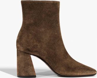 Schutz Womens Leia Heeled Bootie In Pecan Brown