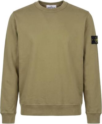 Stone Island Green Crew Neck Sweatshirt