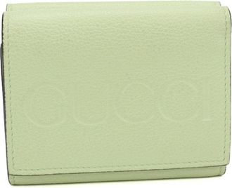 Gucci Green Leather Wallet (Bi-Fold) (Pre-Owned)