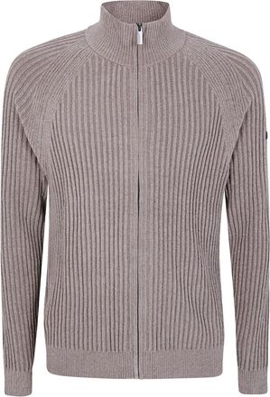 Roberto Ricci Design Cardigan Rave a coste con zip - Toni neutri