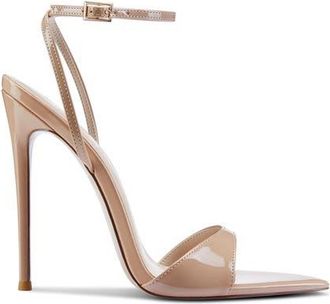 Femme GG Heel Sandal in Patent Nude at Nordstrom, Size 13