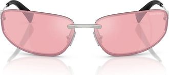 Miu Miu Sunglasses Mua50 S 1 Bc70 J Silver/Pink Mirrored Women