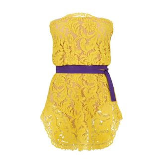 Dsquared2 Party Dresses, female, Yellow, Size: XS Sophie Lace Dress