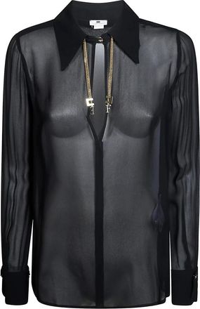 Elisabetta Franchi Blouses - Dames - Overhemden - Zwart - M - Overhemden
