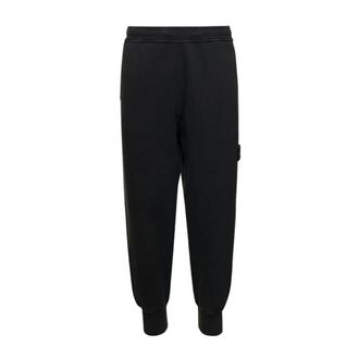 Stone Island Cotton Trainingsbroeken - Heren - Sweatpants - Zwart - XL - Katoen - Broeken