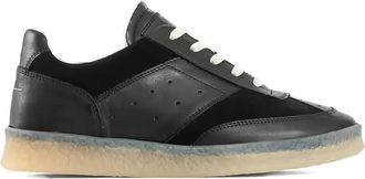 Maison Margiela leather panelled sneakers - Black