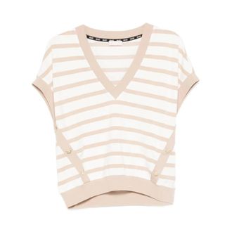 Liu Jo V-neck Knitwear, female, Multicolor, Size: XS V-neck Knitwear