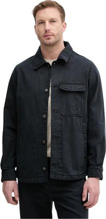 A|X Armani Exchange Shirt Jacket - Heren - Spijkerjassen - Blauw - XL - Katoen - Jassen