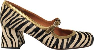 Chie Mihara Mumma Zebra - Dames - Pumps - Beige - 40 EU - Schoenen