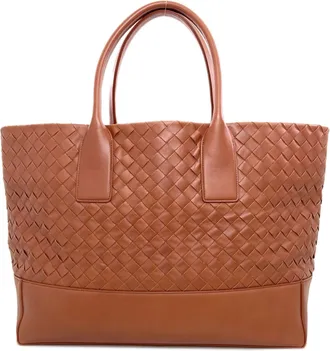 Bottega Veneta Brown Leather Tote Bag (Pre-Owned)