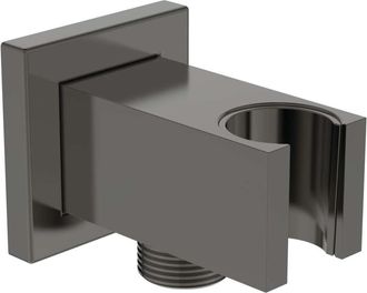 Ideal Codo De Conexi&oacute;n A Pared Rain Con Soporte De Ducha Angular Magn&eacute;tico Gris Standard
