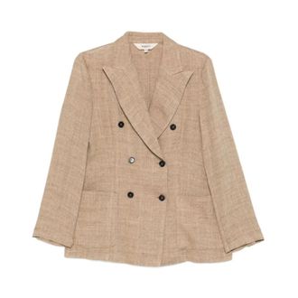 Barena Blazers, female, Beige, Size: M Blazer doppiopetto con revers a punta