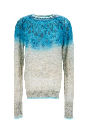 Rohka Gradient Wool Blend Knitwear with Ribbed Finish