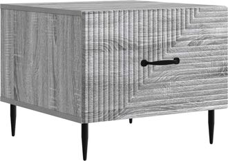 vidaXL Mesa De Caf&eacute; Gris Sonoma 49 X 50 X 40 Cm Madera De Ingenier&iacute;a Vidaxl