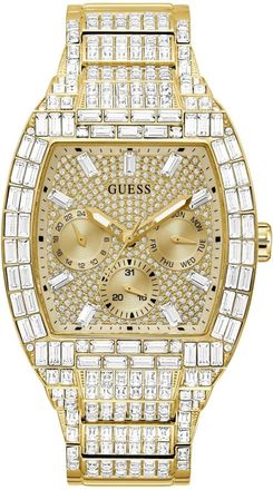 Guess Phoenix Crystal Horloge - Heren - Accessoires - Geel - Maat: ONE Size