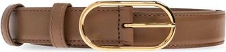Dolce & Gabbana Leren riem - Dames - Riemen - Bruin - 85 CM - Leer - Accessoires