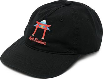 Melt Pet met slogan print - Zwart