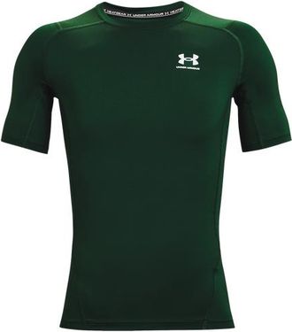 Under Armour Mens HeatGear Armour Compression Short Sleeve Football T-Shirt - Green Size 3XLT