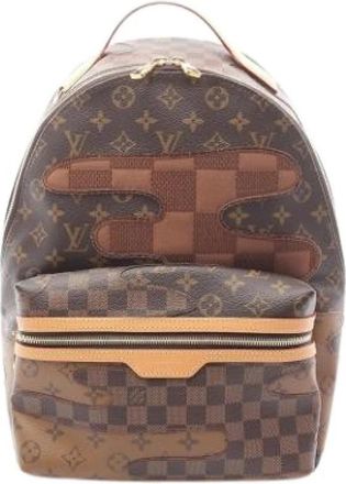 Louis Vuitton Pre-owned Vintage Canvas Rugzak - Heren - Vintage Rugzakken - Bruin - ONE Size - Vintage