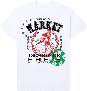 Market Mens Athletics T-Shirt In White