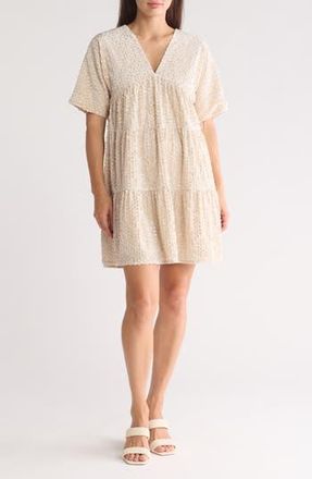 Wishlist Baby Doll Dress in White Sequence at Nordstrom Rack, Size Medium/large