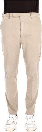 Pantaloni Torino Katoenen Twill Broek Slim Fit - Heren - Chinos - Beige - XL - Katoen - Broeken