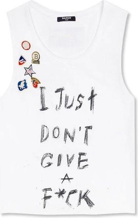 Balmain Mujer, Camisetas, Blanco, Talla: M