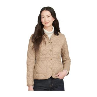 Barbour Light Jackets, female, Beige, Size: XL Deveron Quilted Jacket