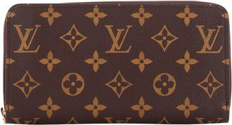 Louis Vuitton Brown Monogram Canvas Zippy Wallet (Authentic Pre-Loved)